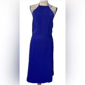 Banana Republic Blue Halter Dress Size Tall 16